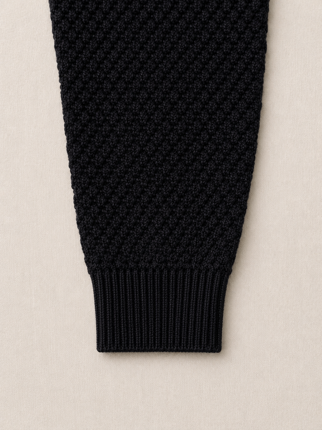 Navy Merino Wool Zip Cardigan