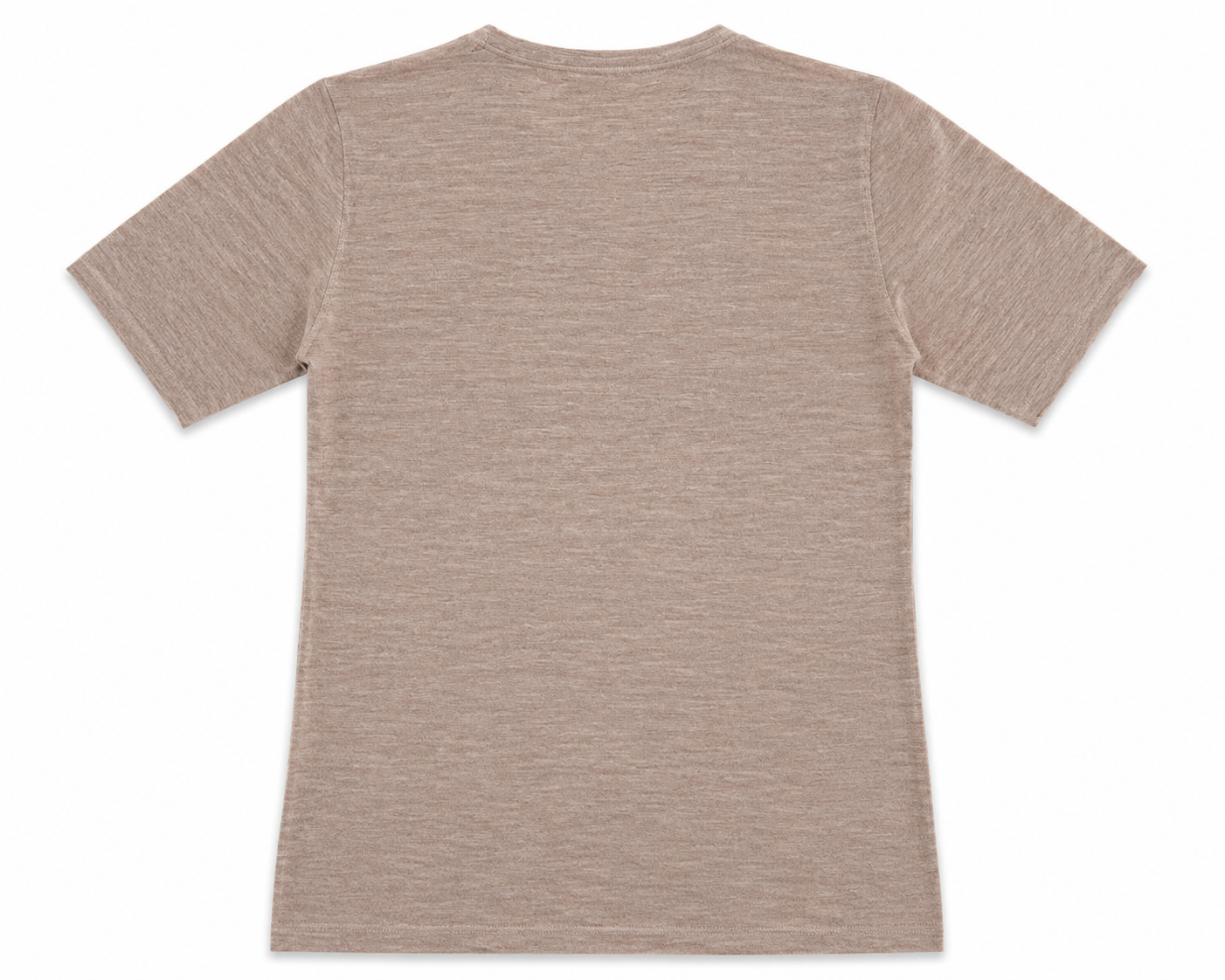 Merino Wool Short Sleeve Knit — Taupe