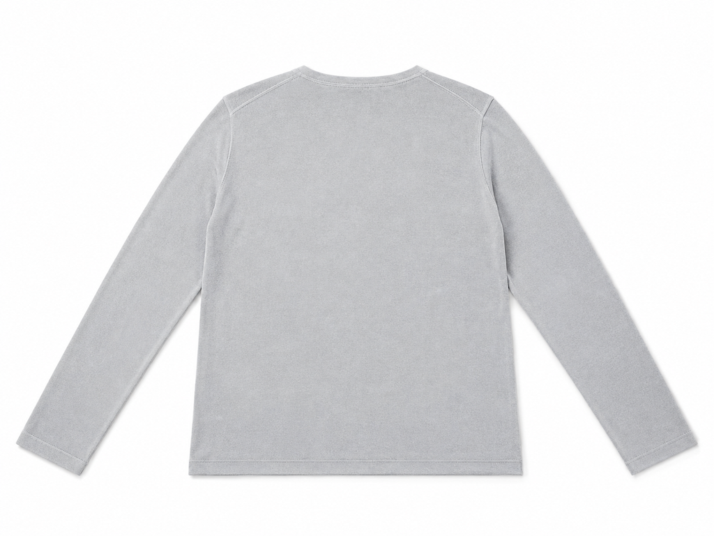 Silk & Cashmere V-Neck Jumper – Light Grey