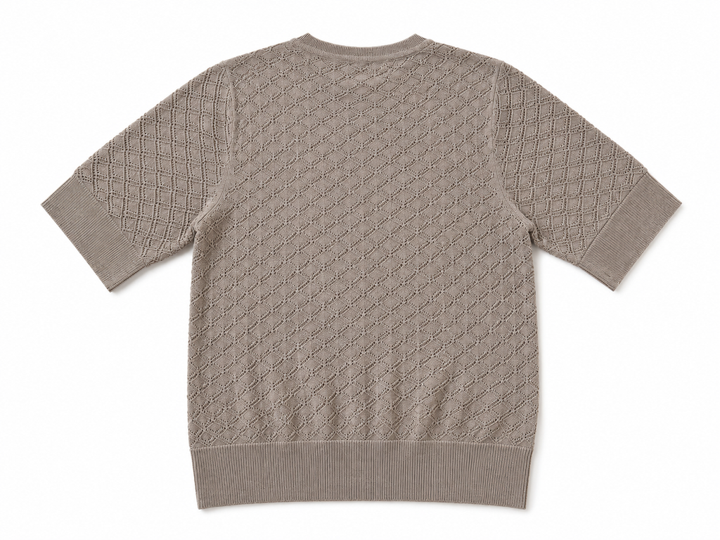 Silk Cashmere Pointelle Knit Top