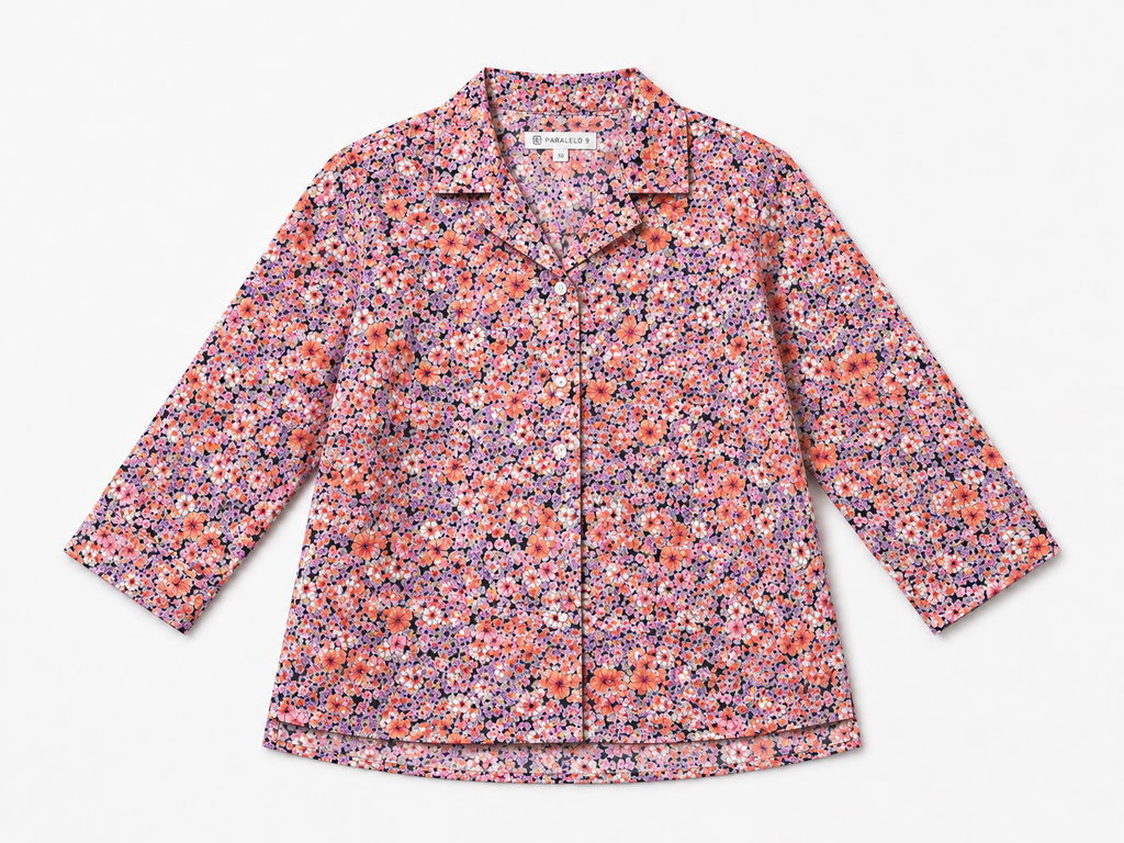 Pink Floral Cotton Shirt