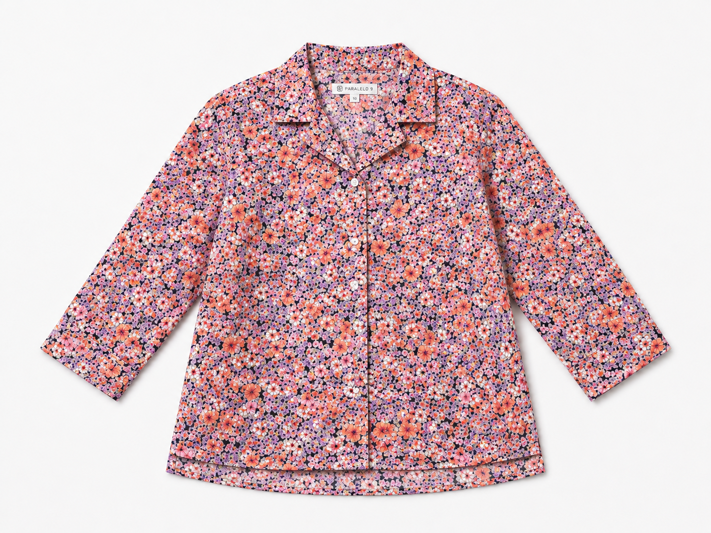 Pink Floral Cotton Shirt
