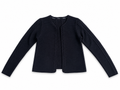 Black Merino Wool Cable Knit Cardigan