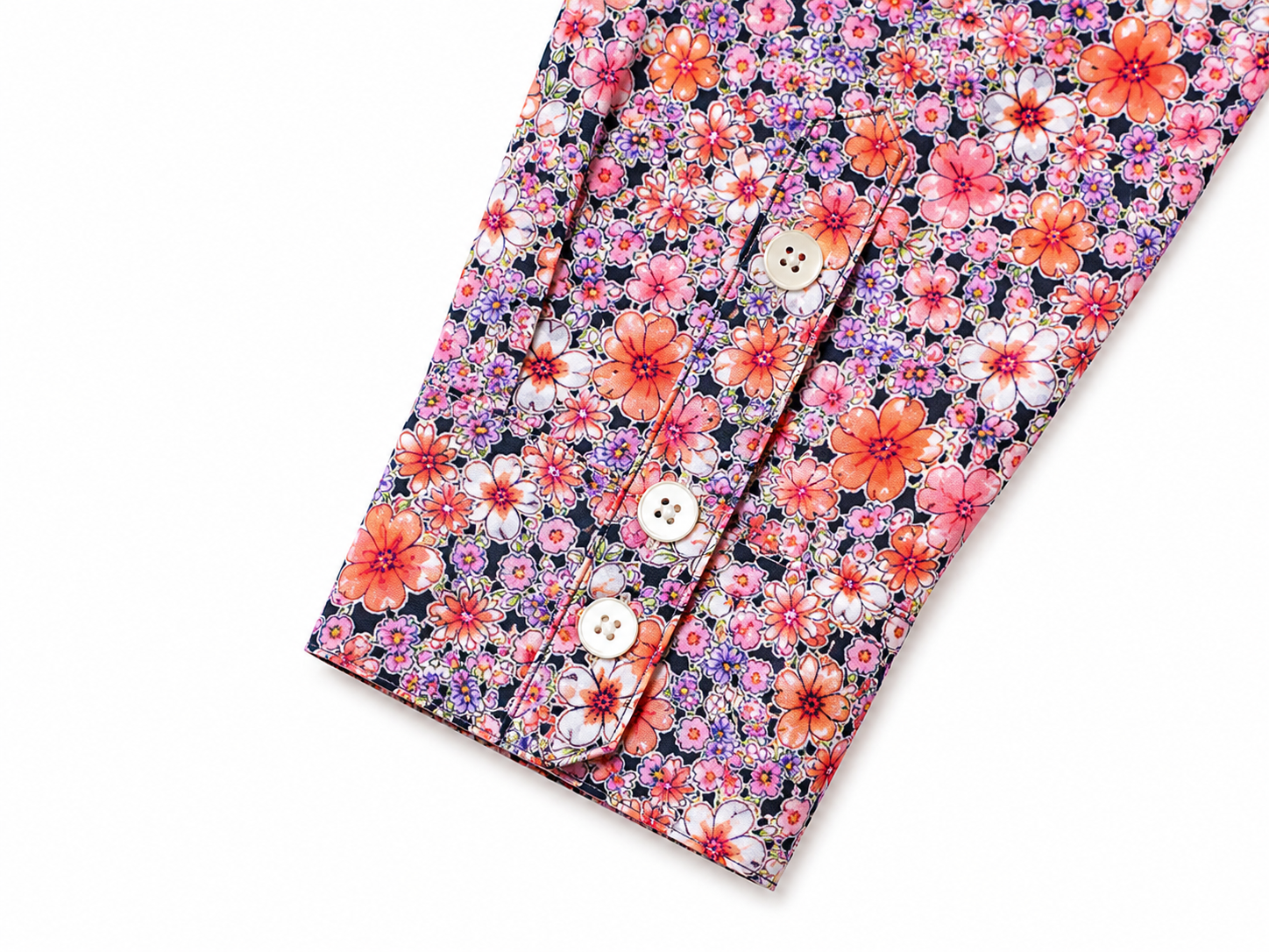 Pink Floral Cotton Shirt
