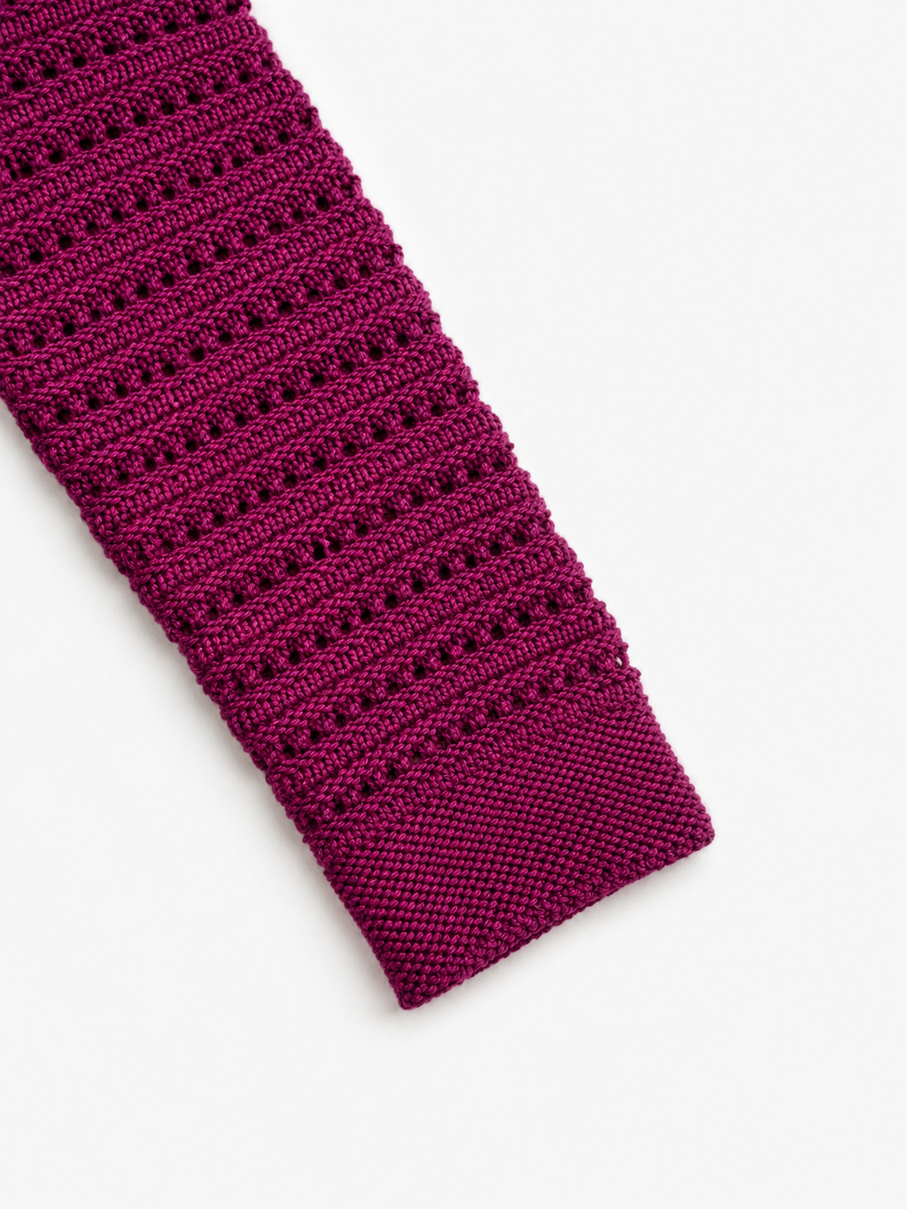 Berry Merino Wool Pointelle Cardigan