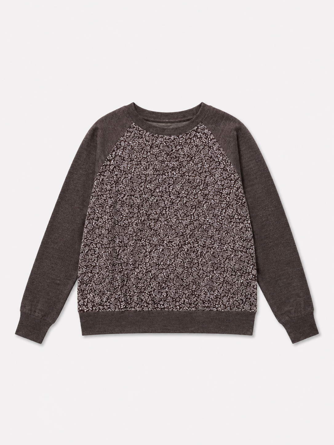 Stenströms 115th Anniversary Merino Wool & Silk Panel Jumper – Mocha Brown