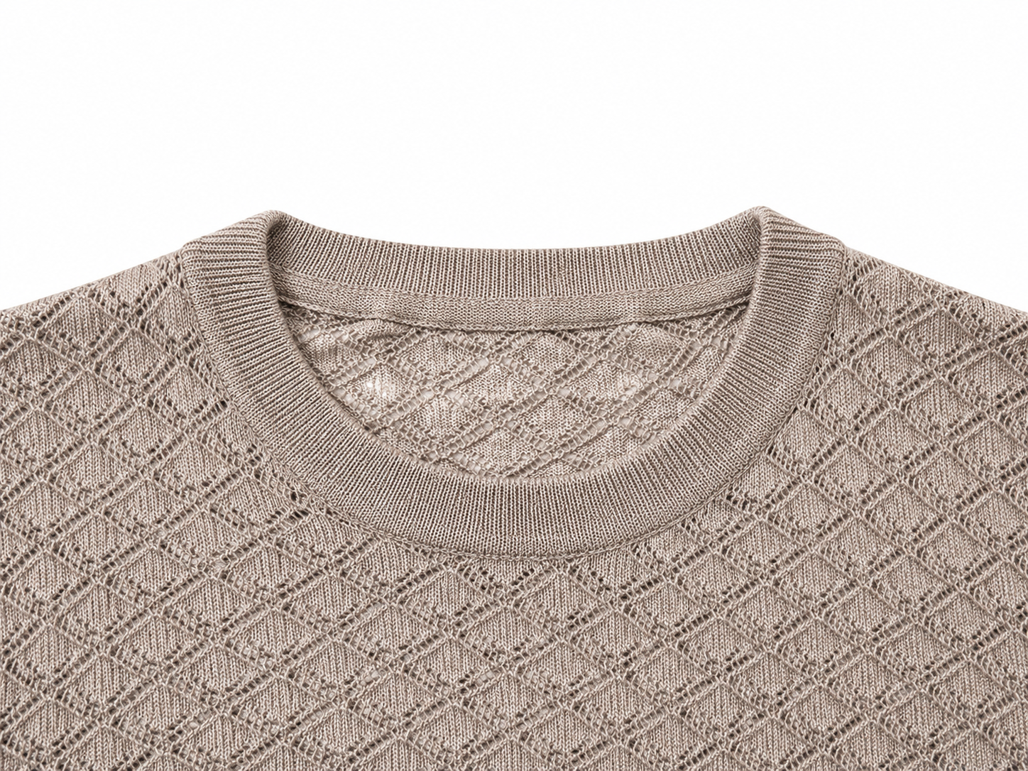 Silk Cashmere Pointelle Knit Top