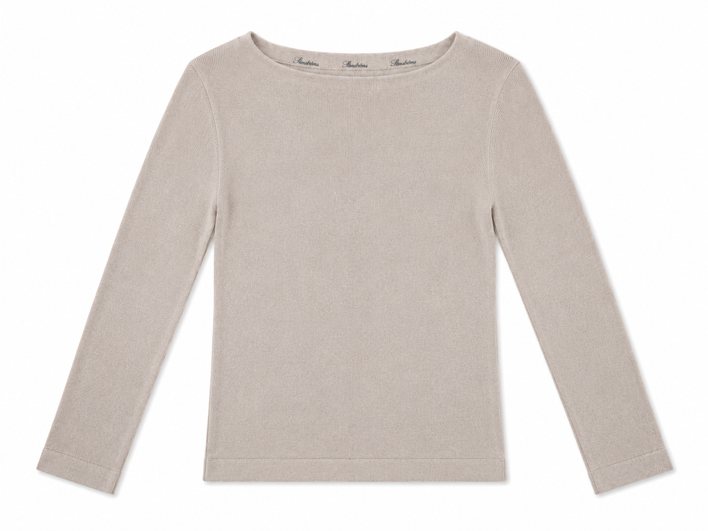 Silk Cashmere Long Sleeve Knit Top