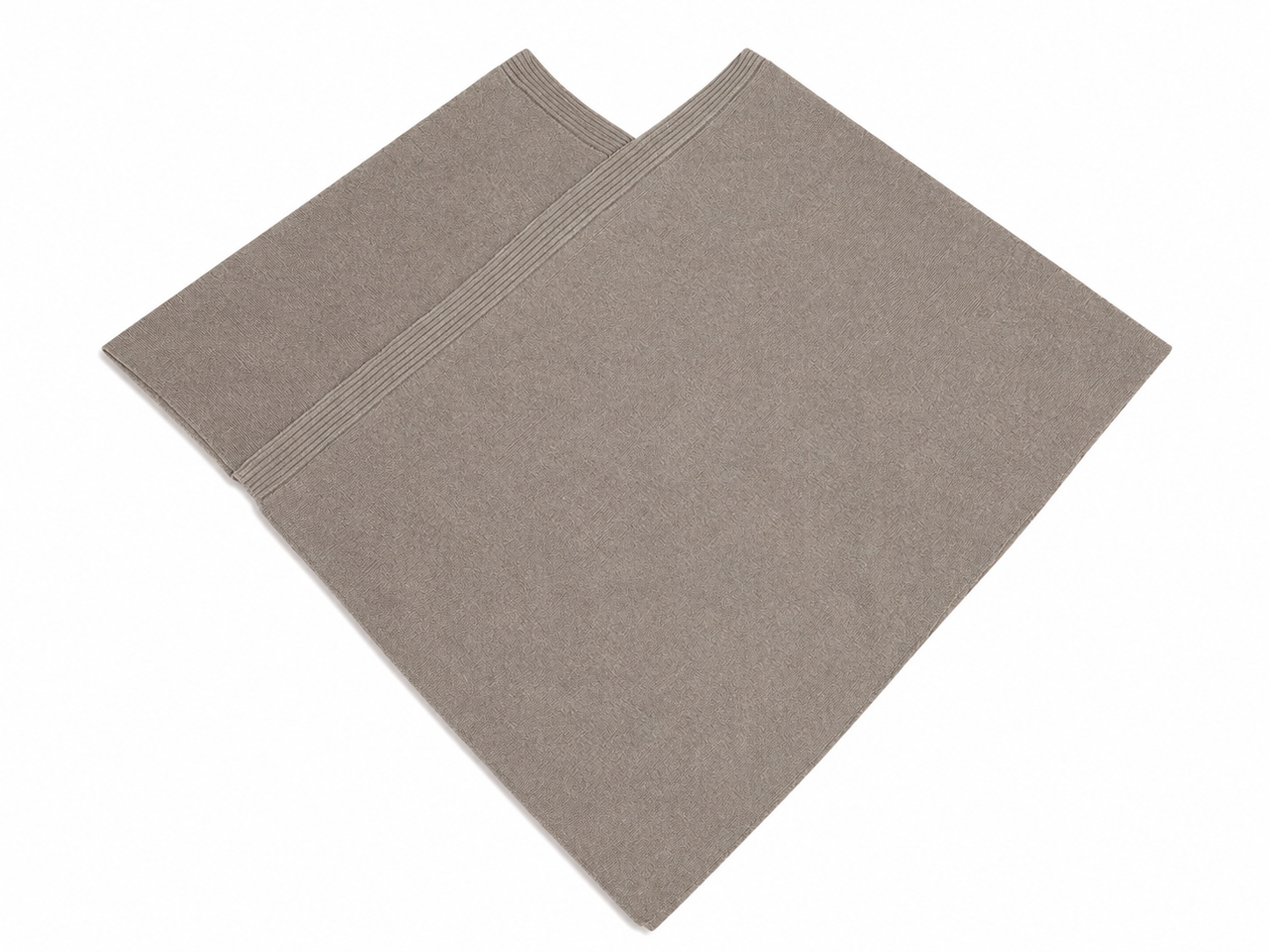 Taupe Silk Cashmere Diamond Wrap