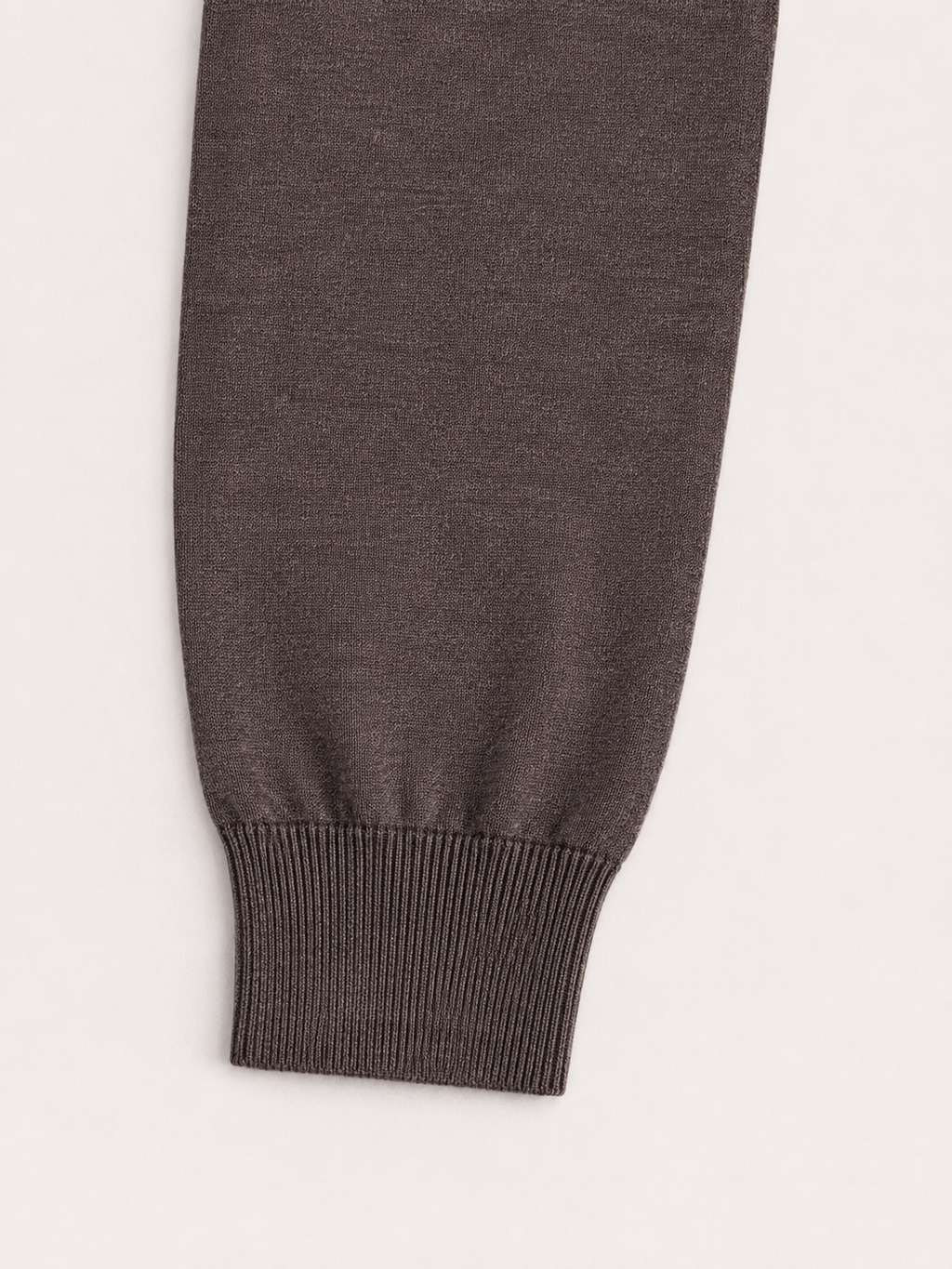 Stenströms 115th Anniversary Merino Wool & Silk Panel Jumper – Mocha Brown