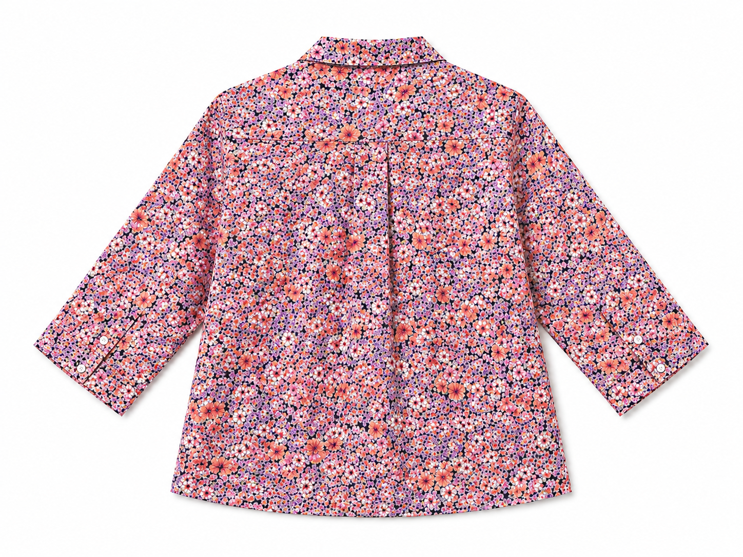 Pink Floral Cotton Shirt