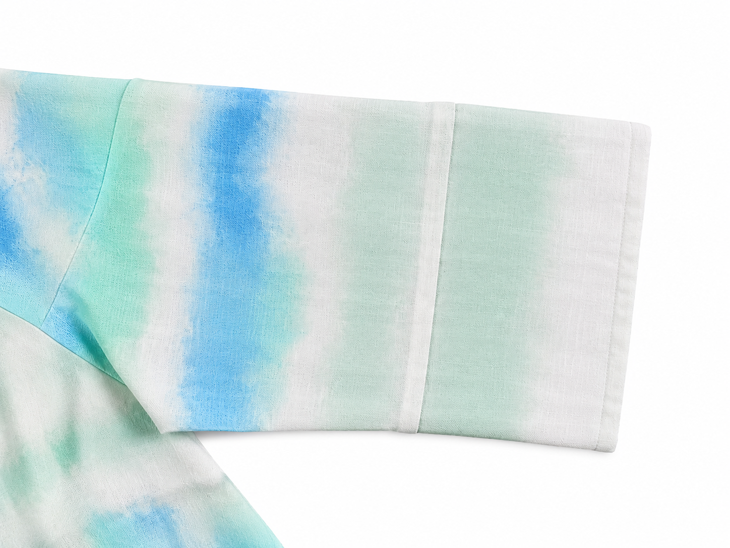 Coastal Watercolour Cotton Shirt