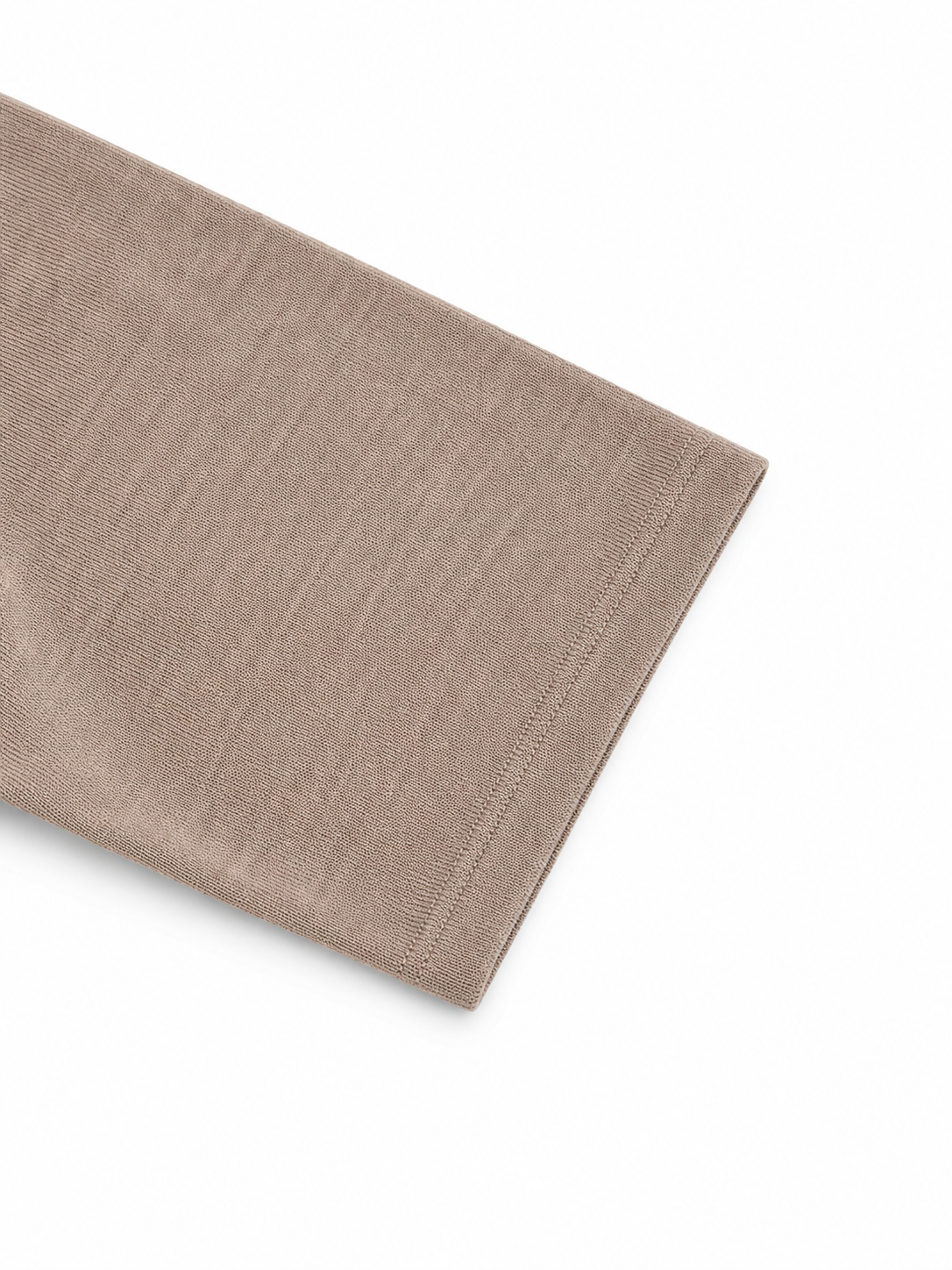 Merino Wool Short Sleeve Knit — Taupe