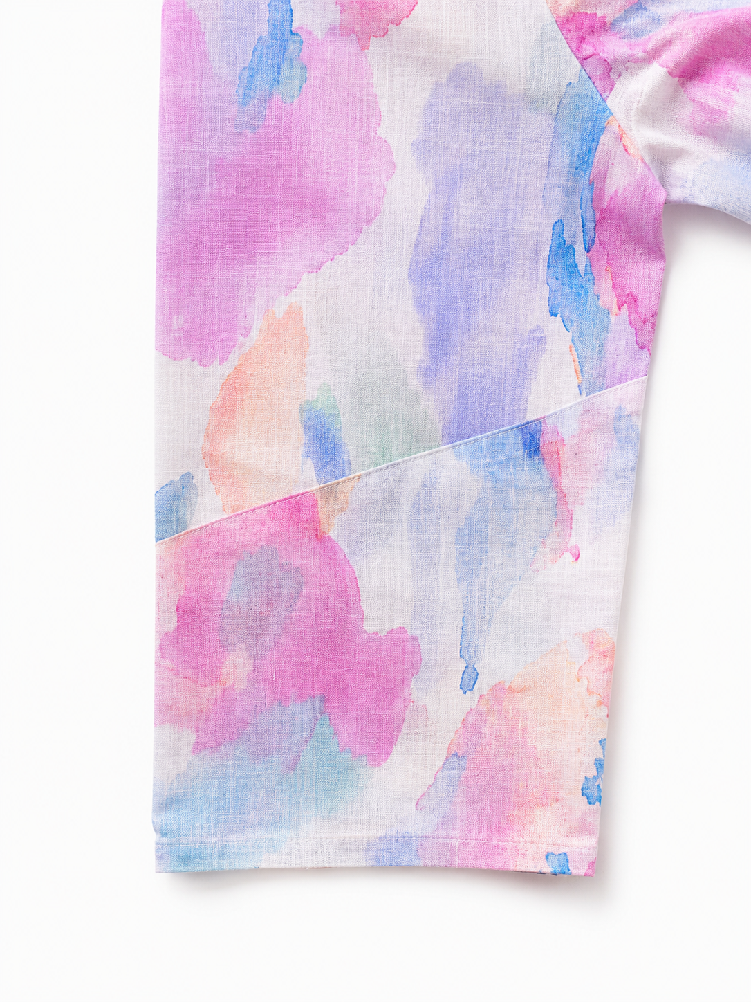 Watercolour Print Cotton Shirt
