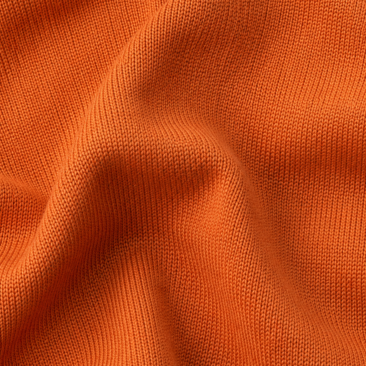Terracotta Merino Wool Crew Neck Cardigan