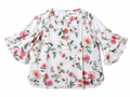 White Floral Cotton Blouse