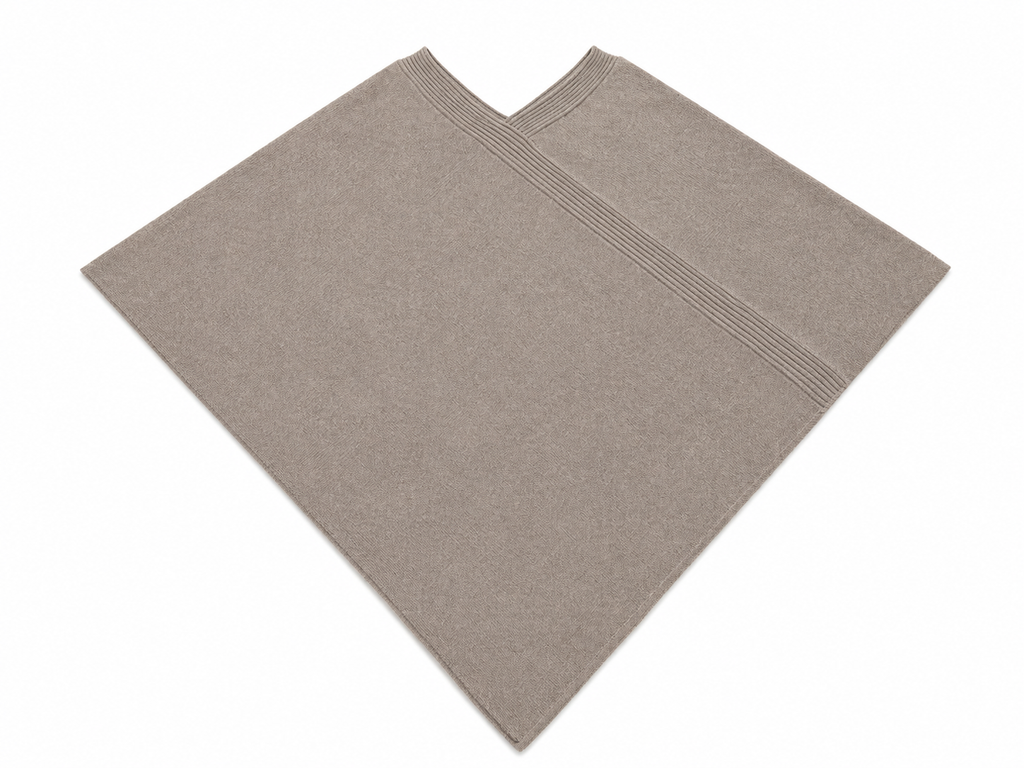 Taupe Silk Cashmere Diamond Wrap