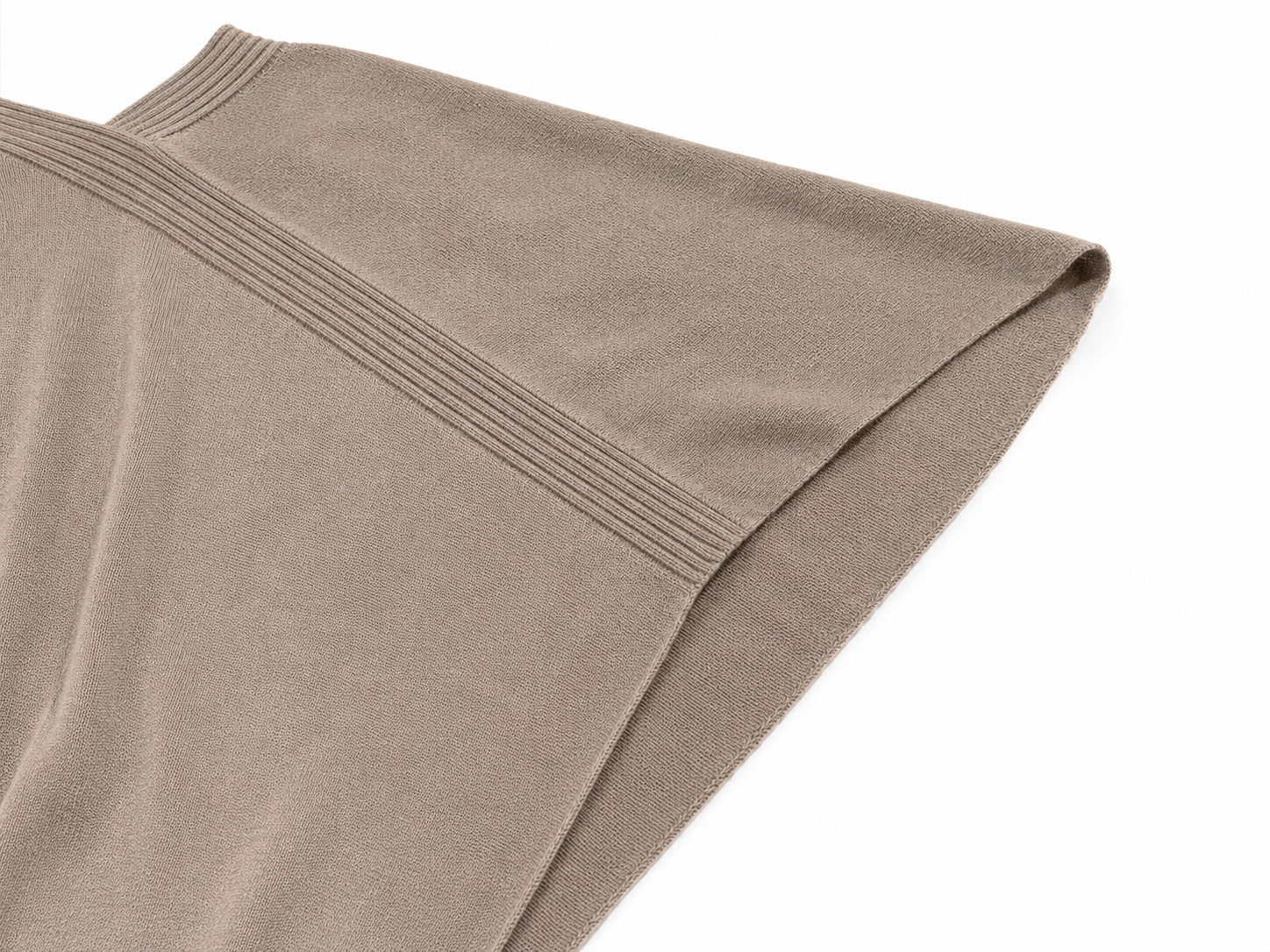 Taupe Silk Cashmere Diamond Wrap