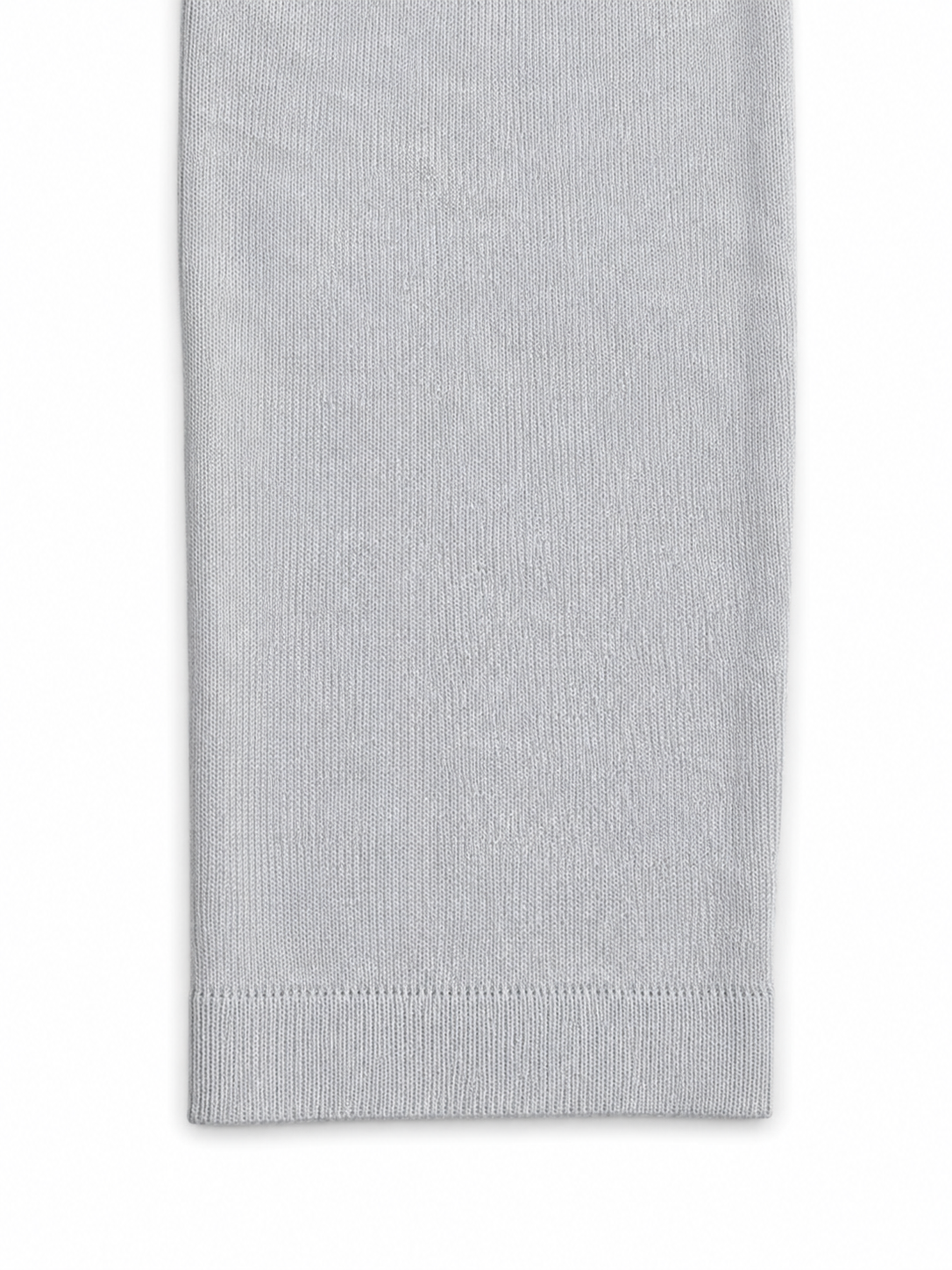 Silk & Cashmere V-Neck Jumper – Light Grey