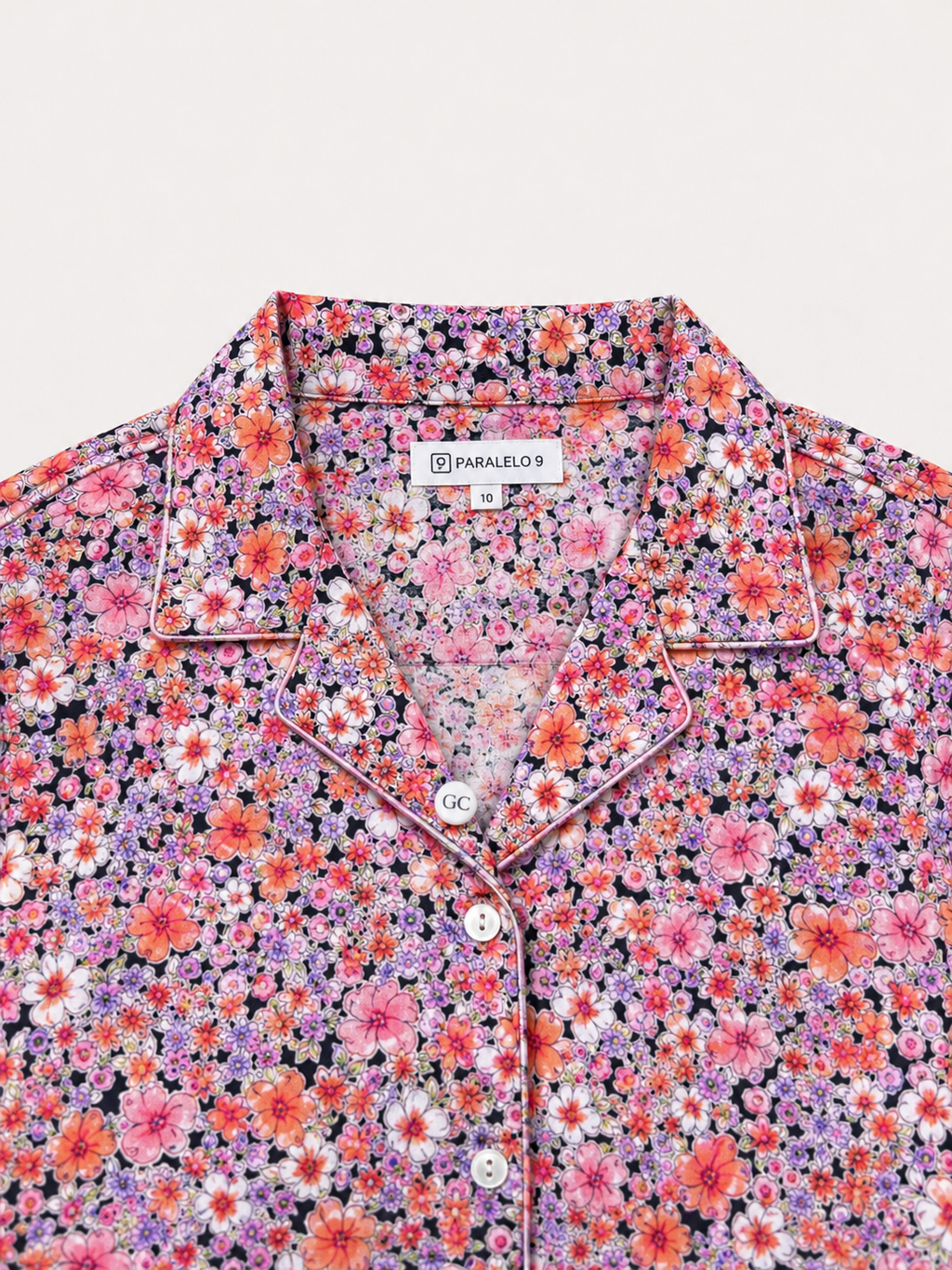 Pink Floral Cotton Shirt