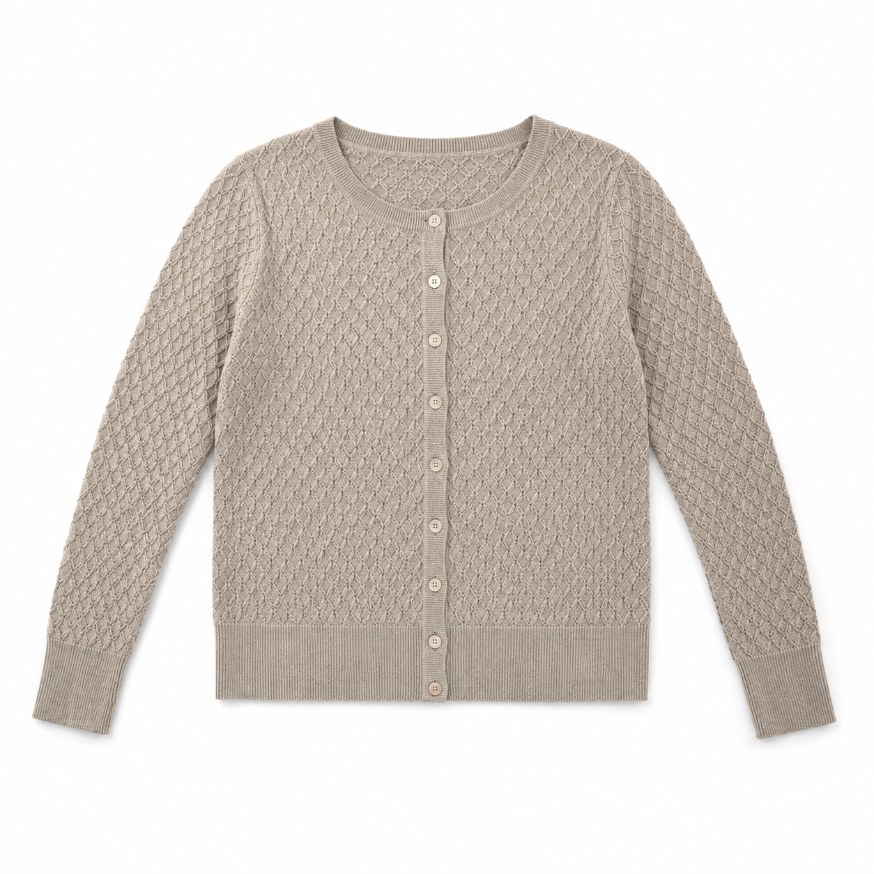 Pointelle Silk Cashmere Cardigan
